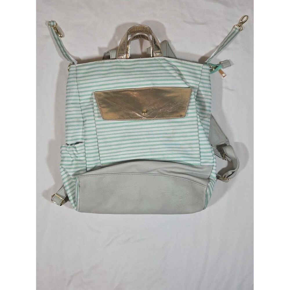 Oh Joy Target Green And White Stripes diaper bag